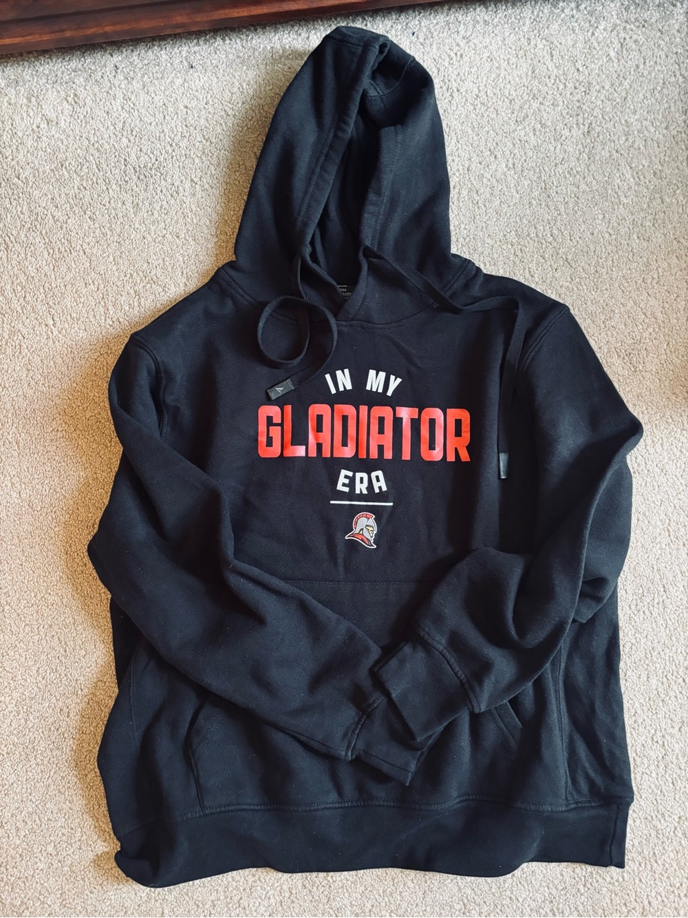 Women's Black Hoodie Sweatshirt - Large